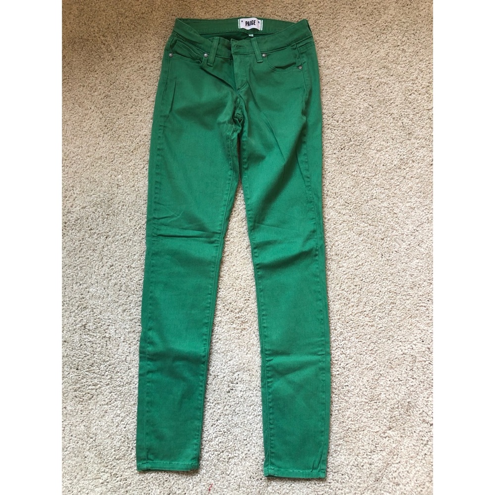 Green Paige Skinny Jeans- Size 25
